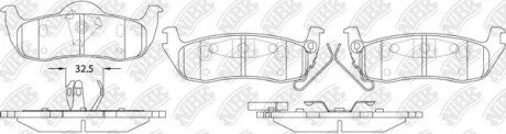 Колодки гальмівні задні Infiniti QX56, Armada, Titan, Grand Cherokee NiBK PN0429