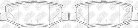 Колодки задние c2007-- Wrangler,Grand Cherokee,Liberty,Nitro NiBK PN0497