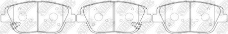 Колодки гальмівні передні (диск) Optima 11~ Azera 11~ Sonata YF NiBK PN0536