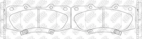Колодки передні Toyota Hilux, Fortuner NiBK PN0548