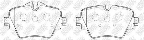 Колодки передние BMW 1-5, X1,X2,X3, Mini Cooper NiBK PN0577