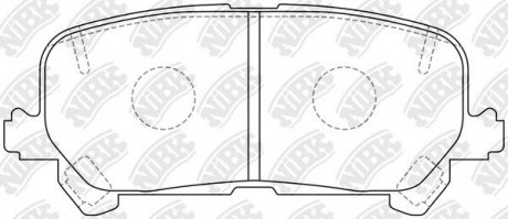 Колодки дискового тормоза NiBK PN0646