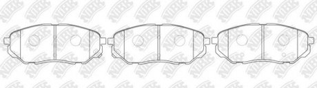 Колодки дискового гальма NiBK PN0662