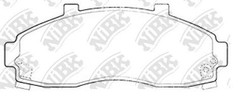 Колодки тормозные дисковые передние NiBK PN0664 (фото 1)