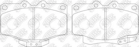 Колодки гальмівні передні Toyota 4 Runner, Land Cruiser 70 NiBK PN1350