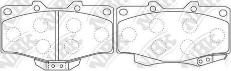 Колодки передние NiBK PN1387