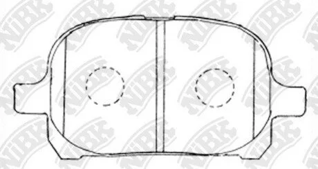 Колодки дискового гальма NiBK PN1401