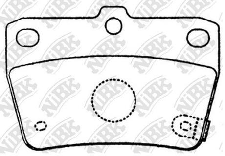 Колодки дискового тормоза NiBK PN1424