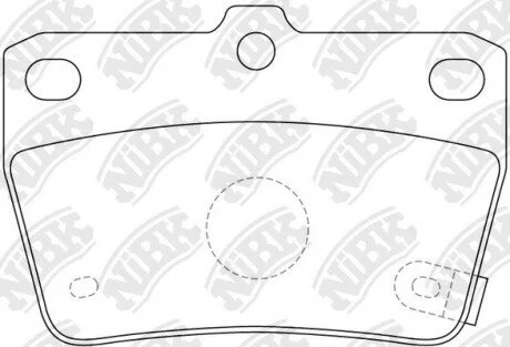 Колодки дискового тормоза NiBK PN1424
