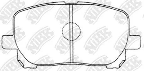 Колодки дискового тормоза NiBK PN1470