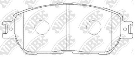 Колодки дискового тормоза NiBK PN1480