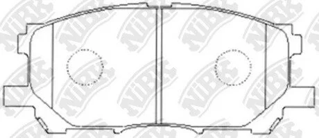 Колодки дискового тормоза NiBK PN1497