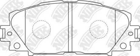 Колодки дискового тормоза NiBK PN1508