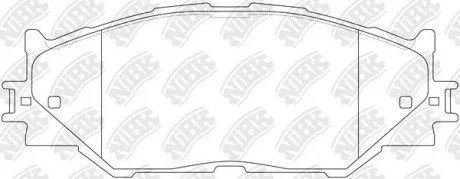 Фото 1 - колодки гальмівні дискові NiBK PN1829 Колодки гальмівні дискові NiBK PN1829 (фото 1)