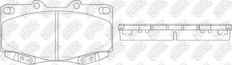 Колодки передні Toyota Fortuner, Hilux, Tacoma NiBK PN1830