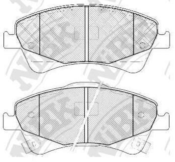 Колодки передні NiBK PN1837