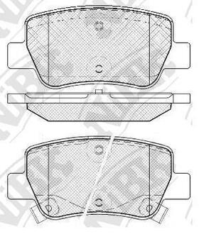 Колодки гальмівні дискові NiBK PN1838