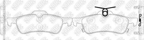 Колодки тормозные дисковые передние NiBK PN1840