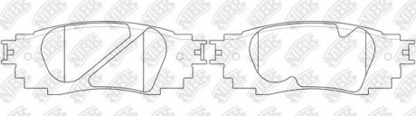 Колодки тормозные задние NiBK PN1854