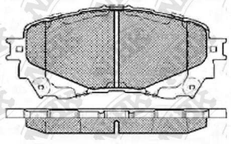 Колодки дискового тормоза NiBK PN25002