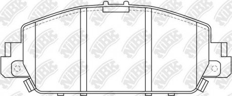 Колодки дискового гальма NiBK PN28005