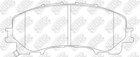Колодки дискового тормоза NiBK PN2808