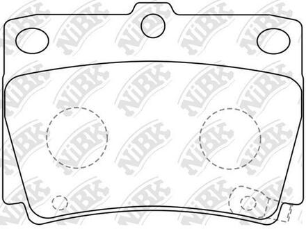 Колодки тормозные дисковые передние NiBK PN3391