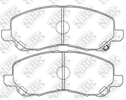 Колодки дискового гальма NiBK PN3469 (фото 1)