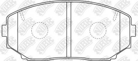 Колодки дискового тормоза NiBK PN3813