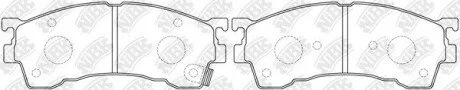 Колодки тормозные передние MAZDA NiBK PN5239