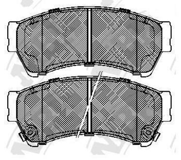 Колодки дискового тормоза NiBK PN5806 (фото 1)