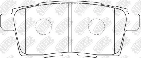 Колодки задні Mazda CX-7/CX-9 NiBK PN5814