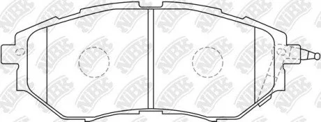 Колодки дискового тормоза NiBK PN7499