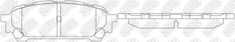 Колодки тормозные дисковые передние NiBK PN7801