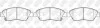 Колодки тормозные передние Honda Civic NiBK PN8264 (фото 1)