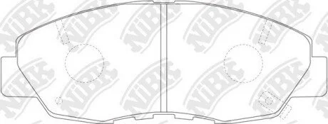 Колодки передние NiBK PN8484 (фото 1)