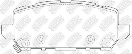 Колодки дискового тормоза NiBK PN8812