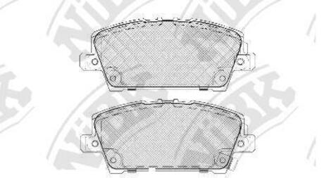 Колодки гальмівні дискові NiBK PN8866