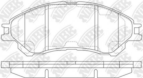 Колодки дискового тормоза NiBK PN9809