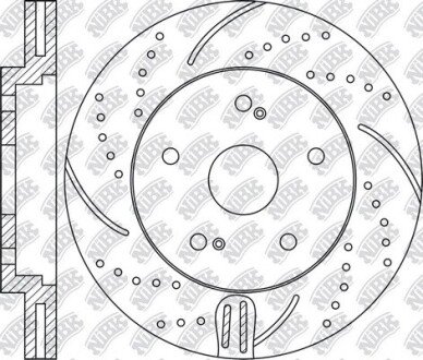 Тормозные диски Performance, комплект NiBK RN1219DSET (фото 1)