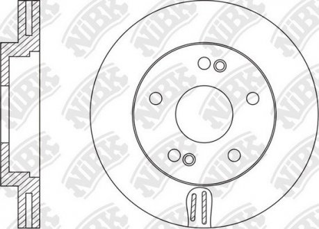Диск гальмівний Original NiBK RN1606V (фото 1)