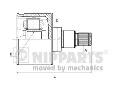 Шарнир приводного вала NIPPARTS J2831136