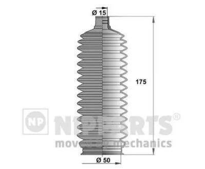Пыльник рулевого управления NIPPARTS J2846008