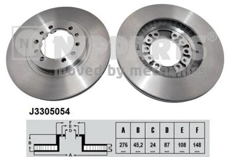Тормозной диск NIPPARTS J3305054