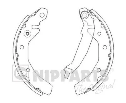 Тормозные колодки барабанные NIPPARTS J3500905