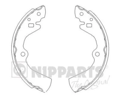 Тормозные колодки барабанные NIPPARTS J3501034