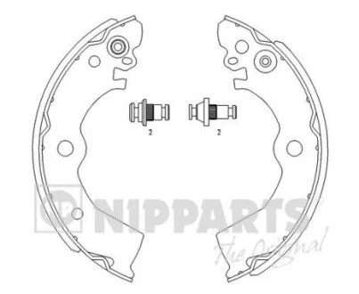 Тормозные колодки NIPPARTS J3501042