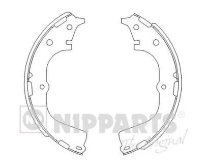 Тормозные колодки барабанные NIPPARTS J3502046