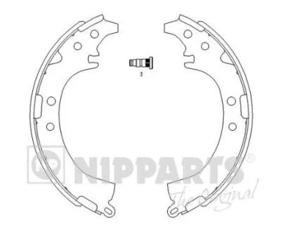 Тормозные колодки барабанные NIPPARTS J3502050