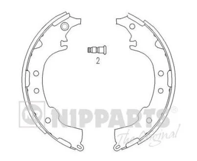 Тормозные колодки барабанные NIPPARTS J3502068